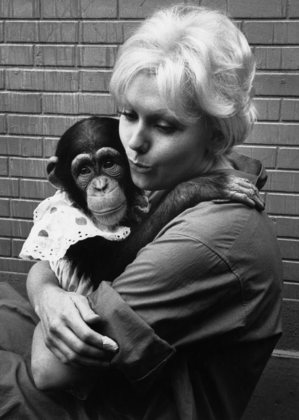 Kim Novak and monkey 1961 © 1978 Bob Willoughby