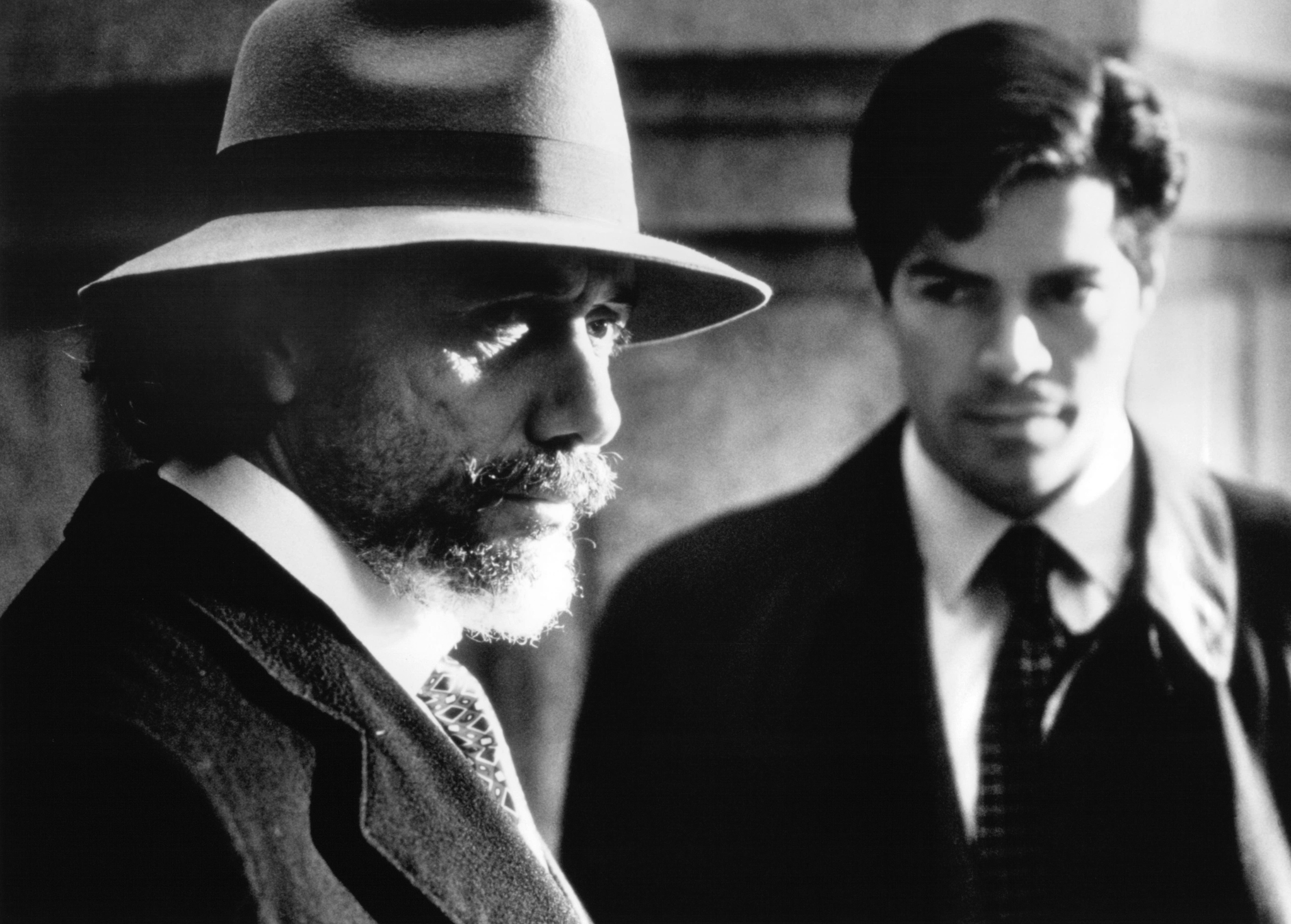 Still of Edward James Olmos and Esai Morales in The Disappearance of Garcia Lorca (1996)