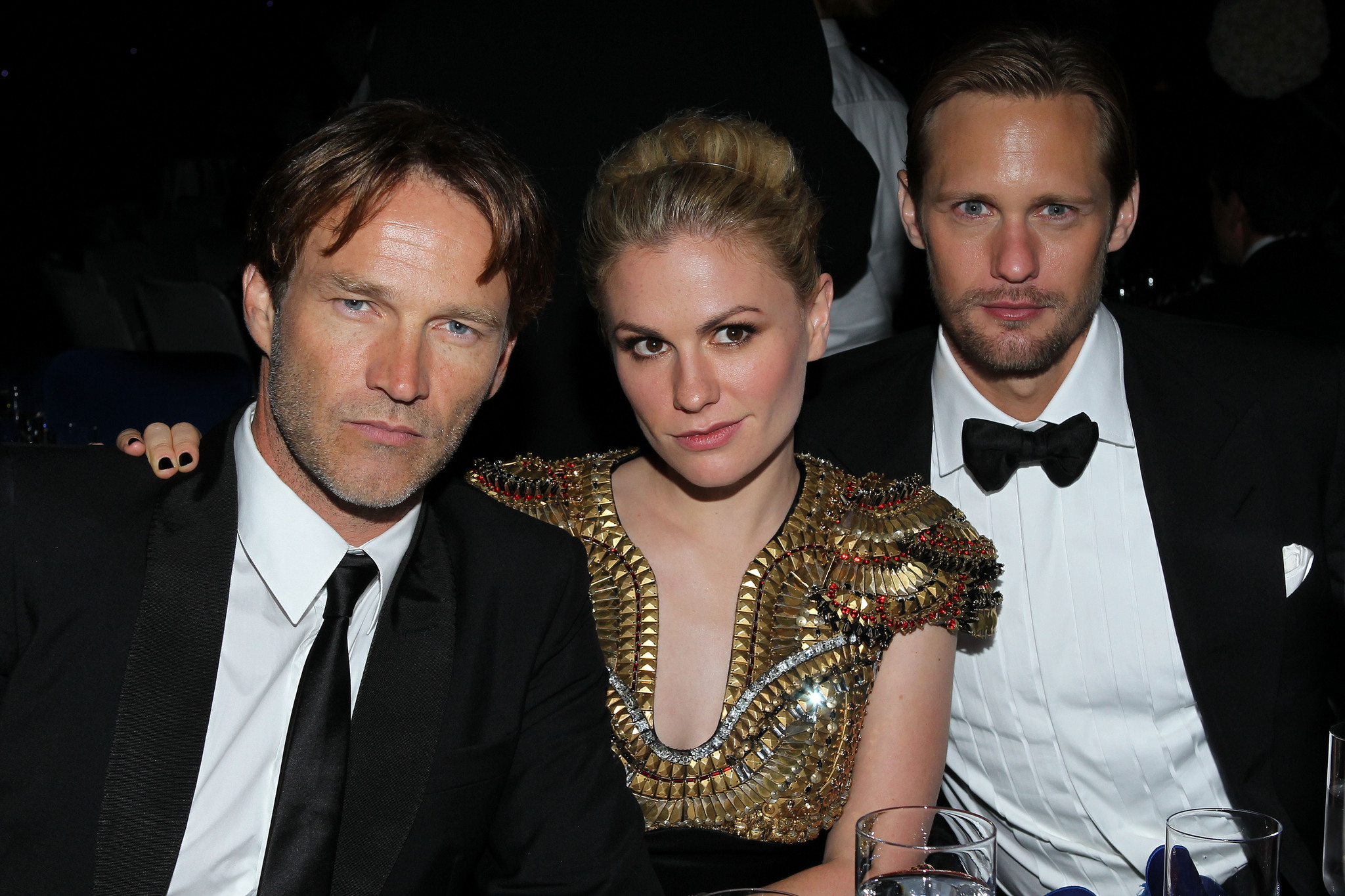 Anna Paquin, Alexander Skarsgård and Stephen Moyer