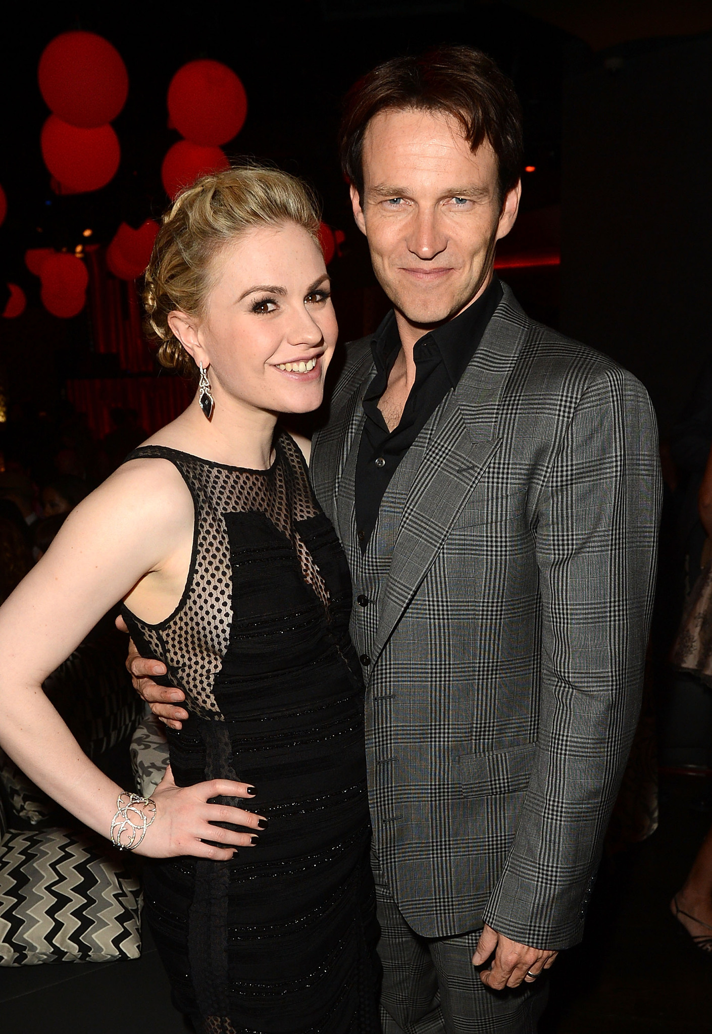 Anna Paquin and Stephen Moyer at event of Tikras kraujas (2008)