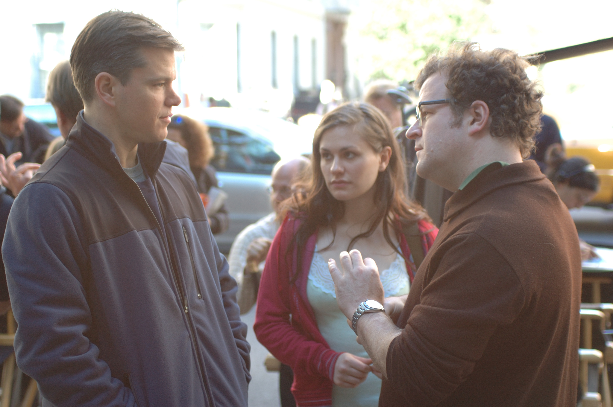 Still of Matt Damon, Anna Paquin and Kenneth Lonergan in Margaret (2011)