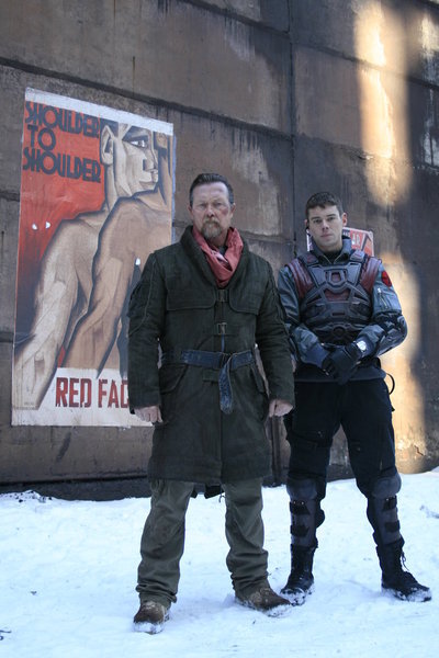 Still of Robert Patrick and Brian J. Smith in Red Faction: Origins (2011)