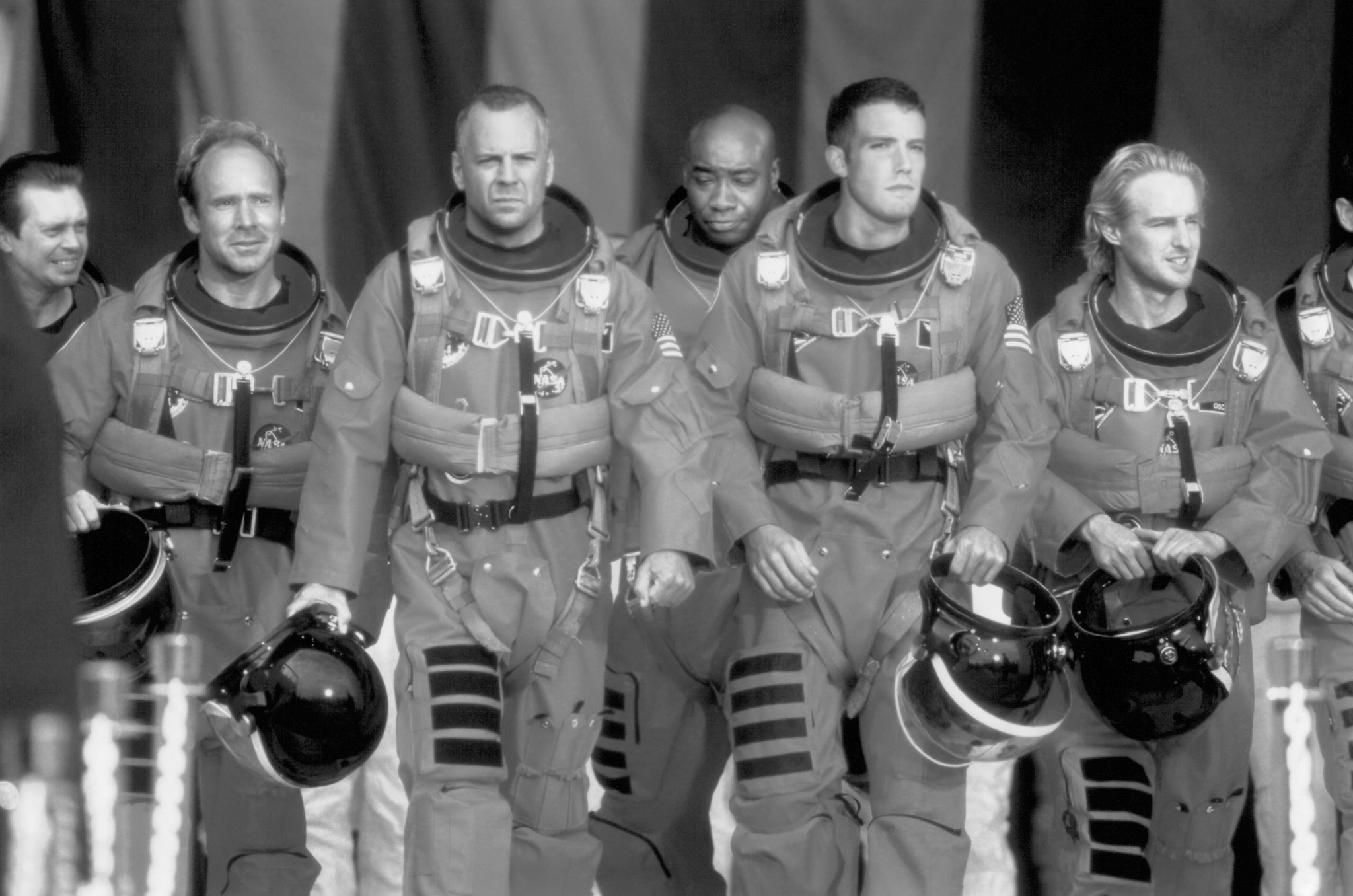 Still of Steve Buscemi, Bruce Willis, Ben Affleck, Will Patton, Michael Clarke Duncan and Owen Wilson in Armagedonas (1998)