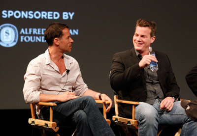 Guy Pearce and Jonathan Nolan