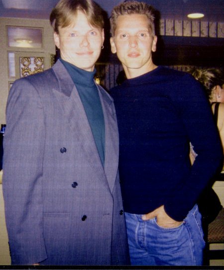 William S. McIntire and Barry Pepper at the wrap party for 61*