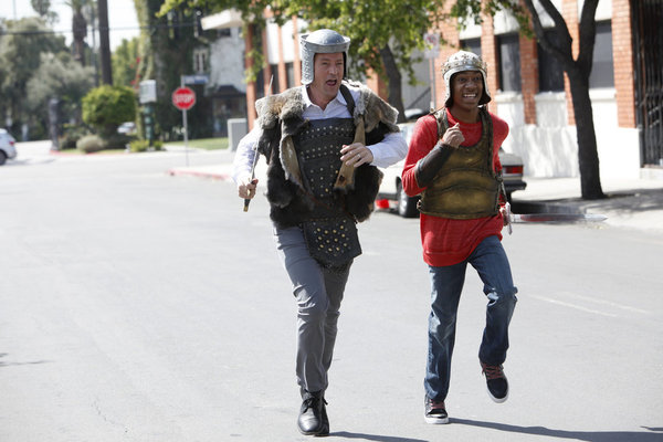Still of Matthew Perry and Tyler James Williams in Go On (2012)