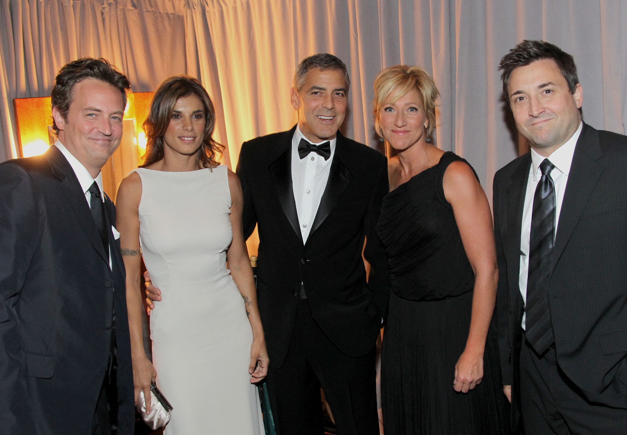 George Clooney, Matthew Perry, Edie Falco and Elisabetta Canalis