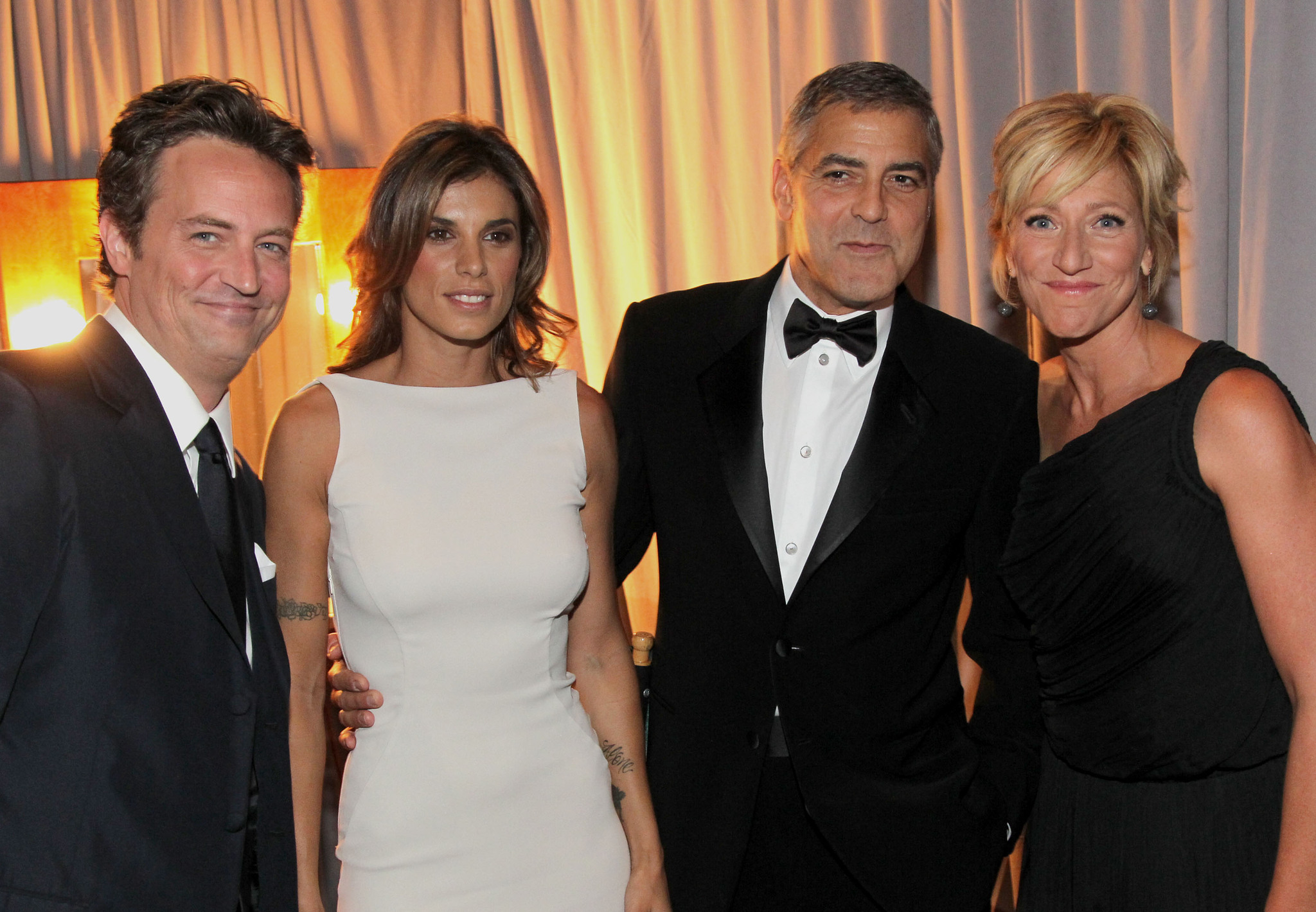 George Clooney, Matthew Perry, Edie Falco and Elisabetta Canalis