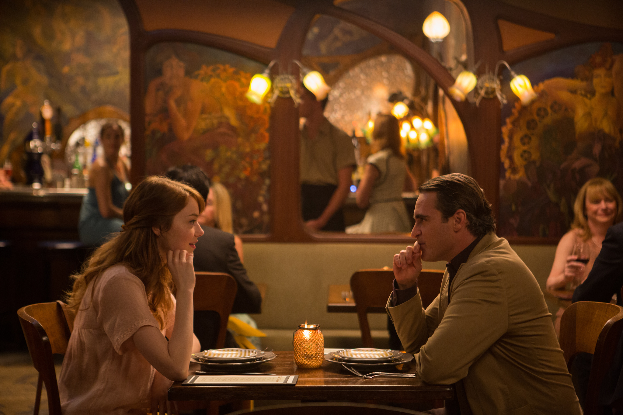 Still of Joaquin Phoenix and Emma Stone in Irrational Man (2015)