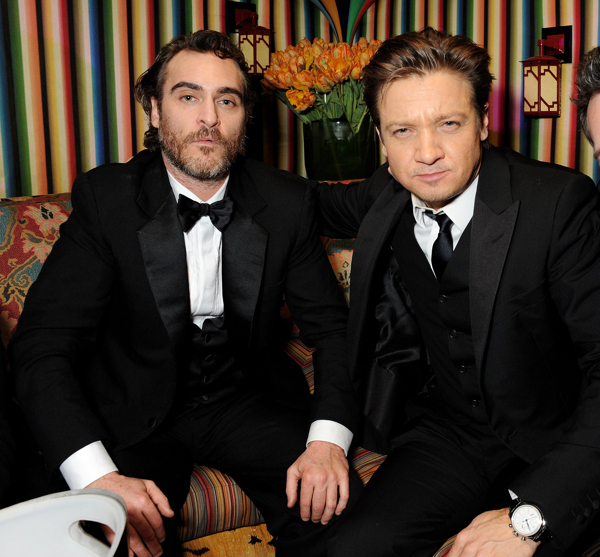 Joaquin Phoenix and Jeremy Renner