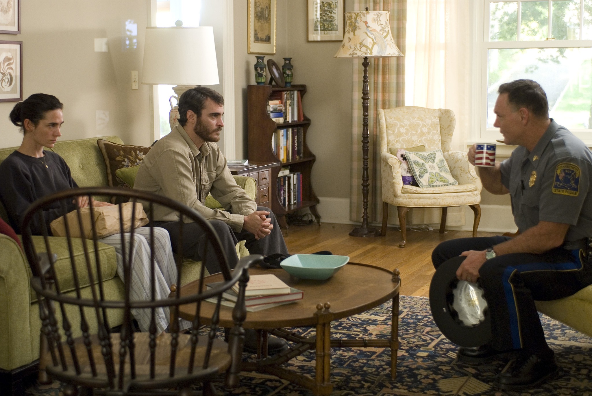 Still of Jennifer Connelly, Joaquin Phoenix and Antoni Corone in Reservation Road (2007)