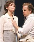 amanda plummer as alma with kevin anderson, in 'summer and smoke' by tennessee williams, dir. michal wilson, 2006
