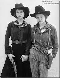 amanda plummer and diane lane in 'cattle annie and little britches, dir. by lamont johnson