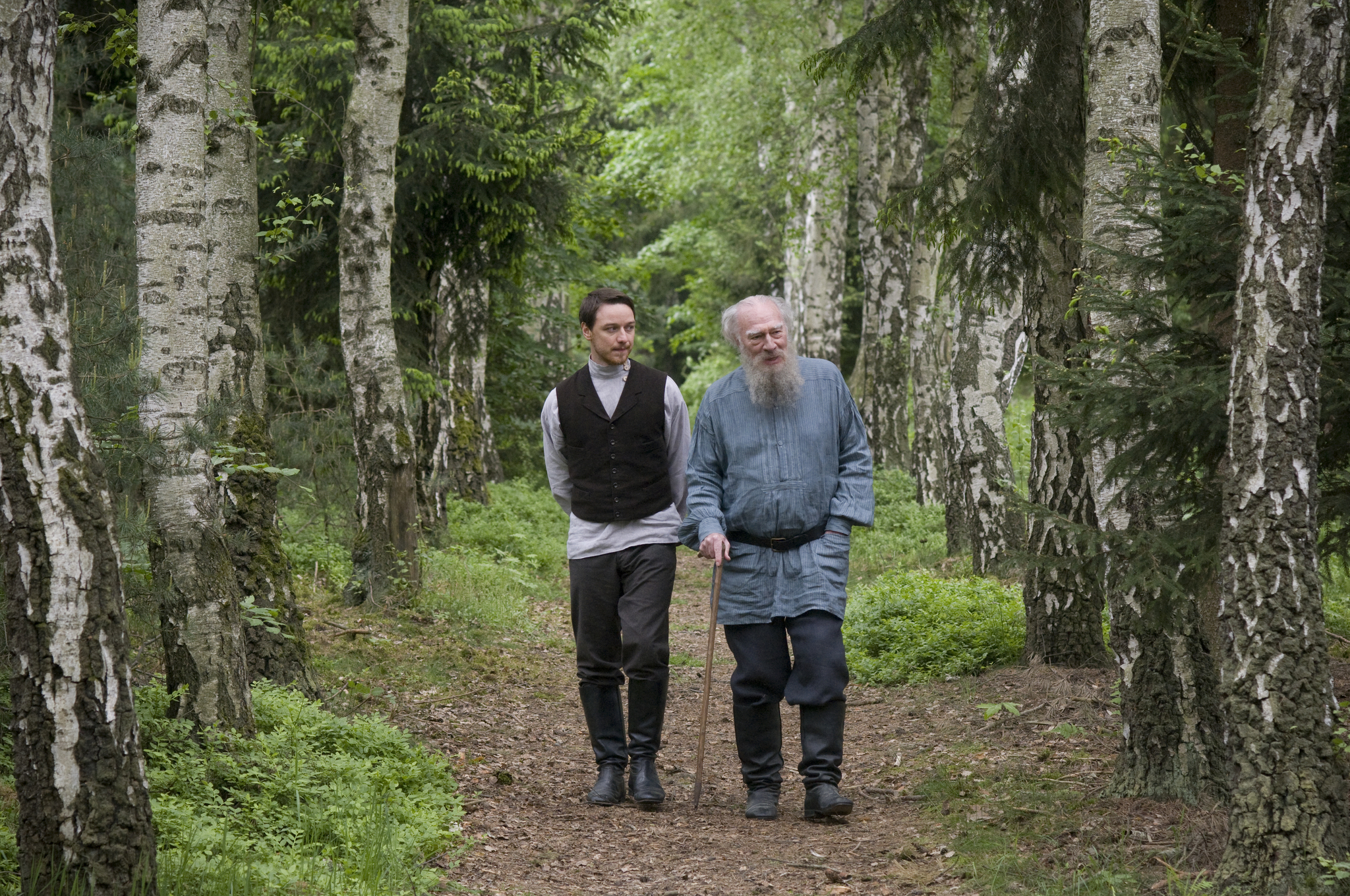 Still of Christopher Plummer and James McAvoy in The Last Station (2009)