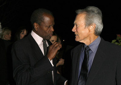 Clint Eastwood and Sidney Poitier