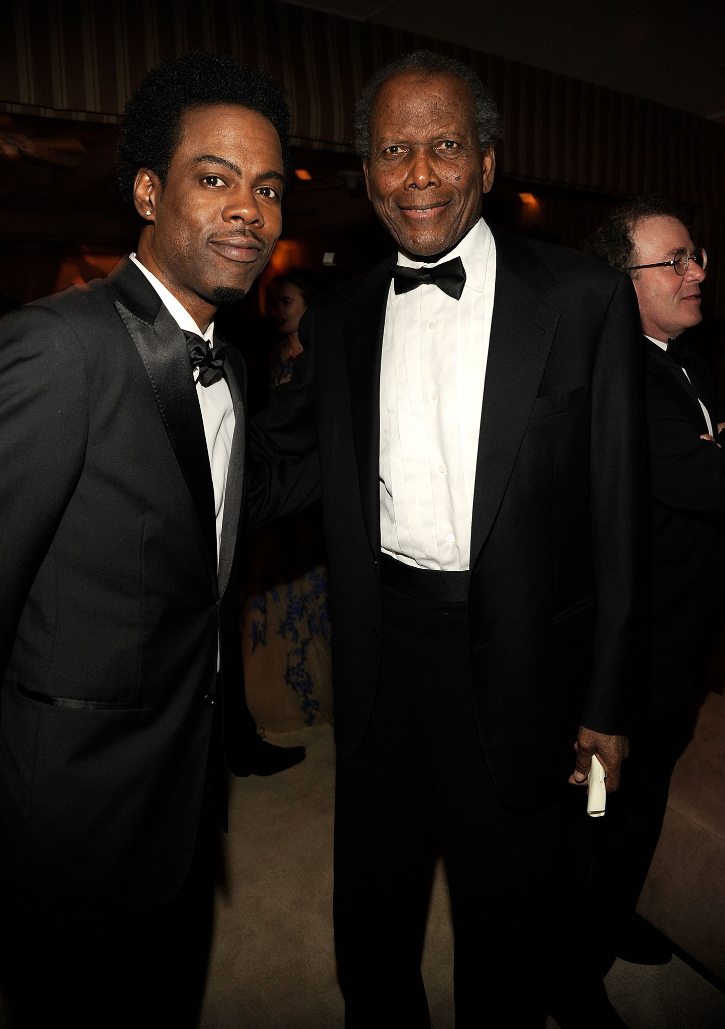 Sidney Poitier and Chris Rock