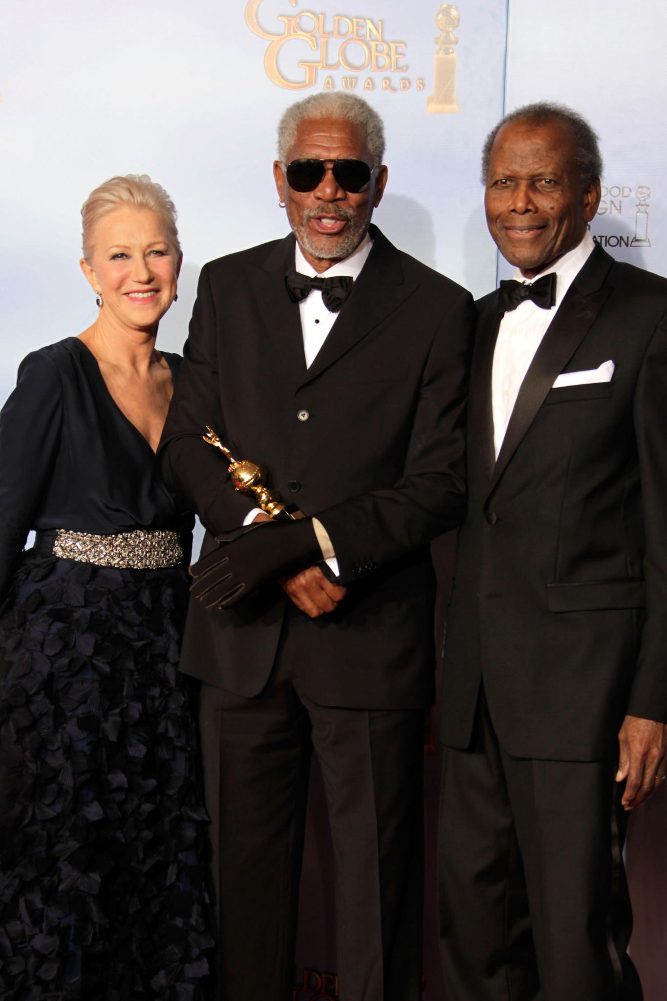 Morgan Freeman, Helen Mirren and Sidney Poitier