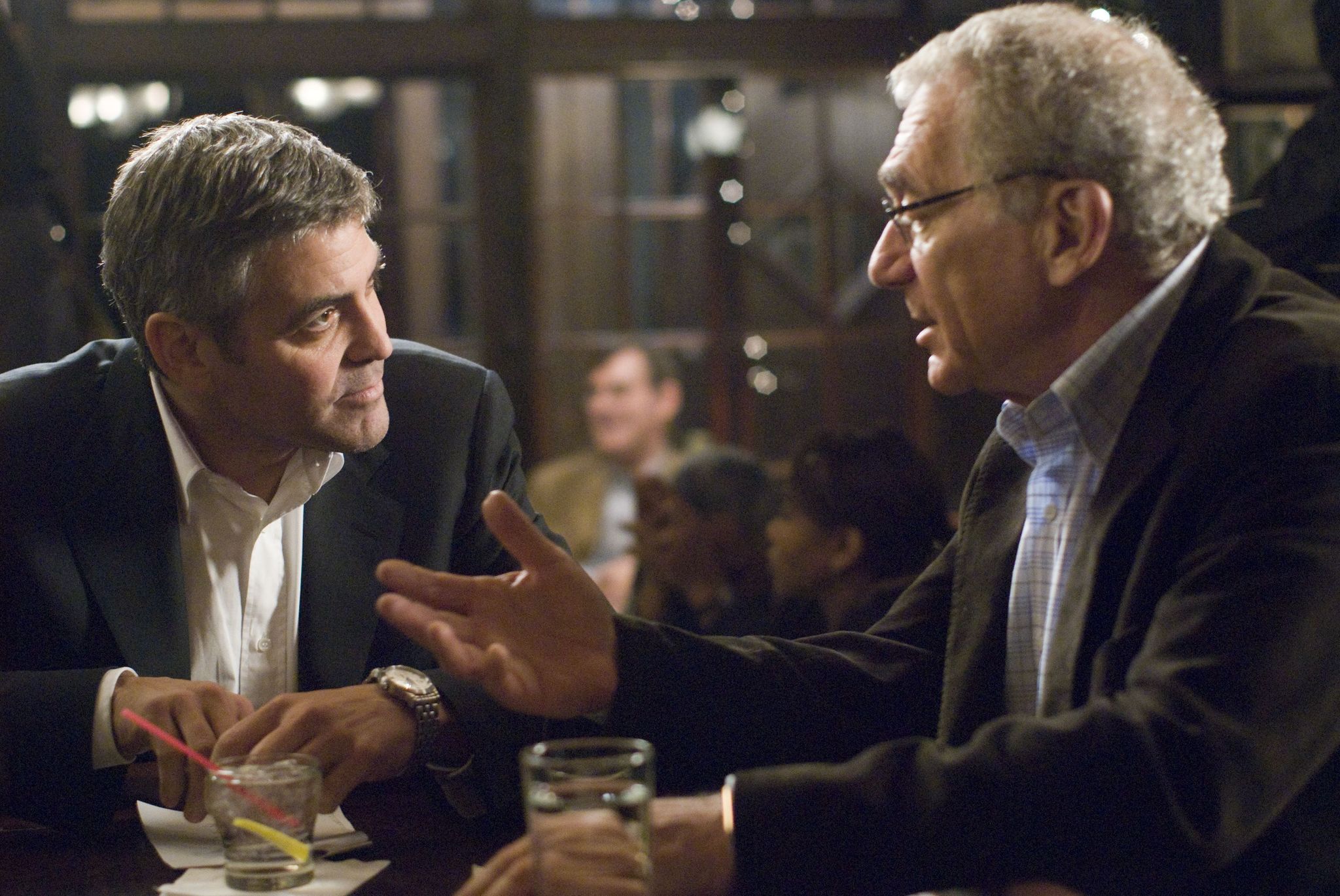 Still of George Clooney and Sydney Pollack in Michael Clayton (2007)
