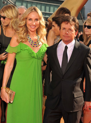 Michael J. Fox and Tracy Pollan at event of The 61st Primetime Emmy Awards (2009)