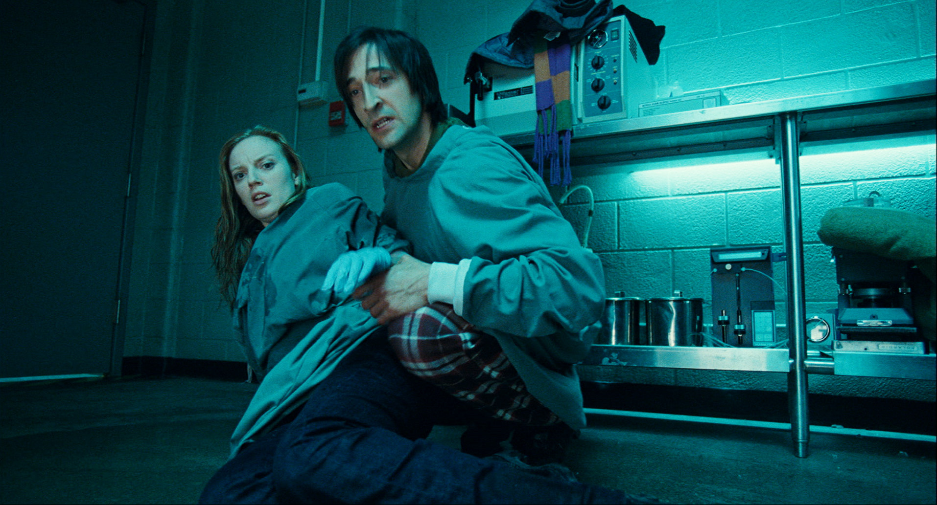 Still of Sarah Polley and Adrien Brody in Splice (2009)