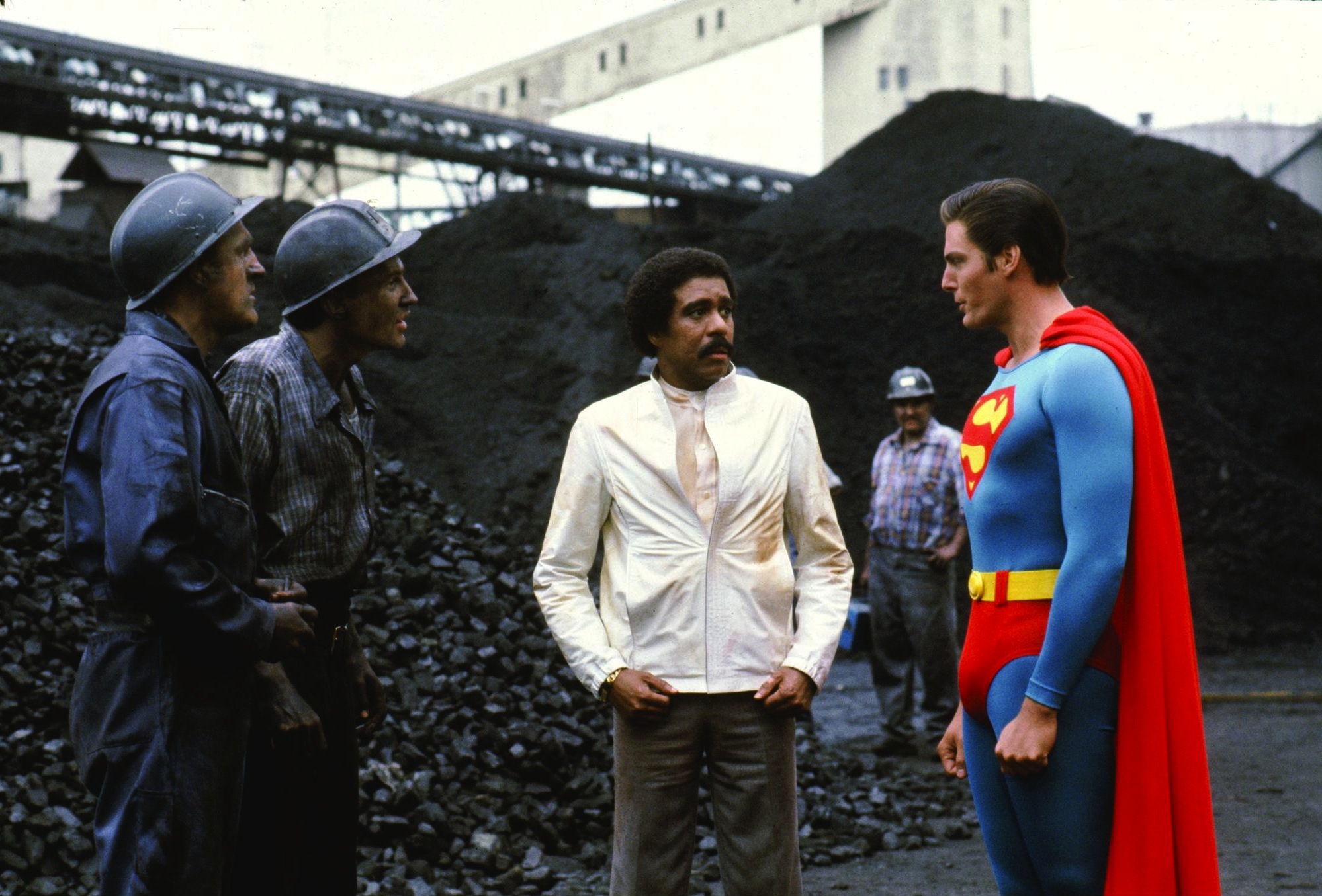 Still of Richard Pryor and Christopher Reeve in Superman III (1983)