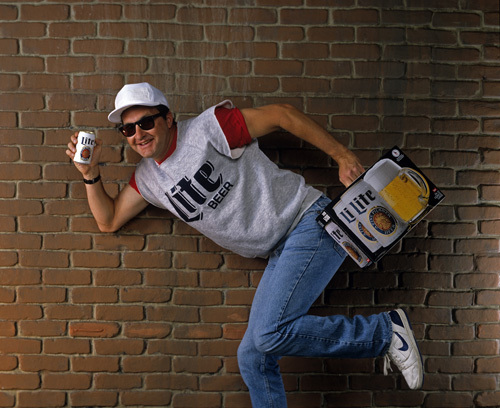 Randy Quaid in a Miller Lite beer advertisement