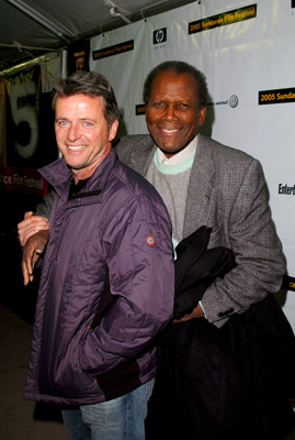 Sidney Poitier and Aidan Quinn at event of Nine Lives (2005)