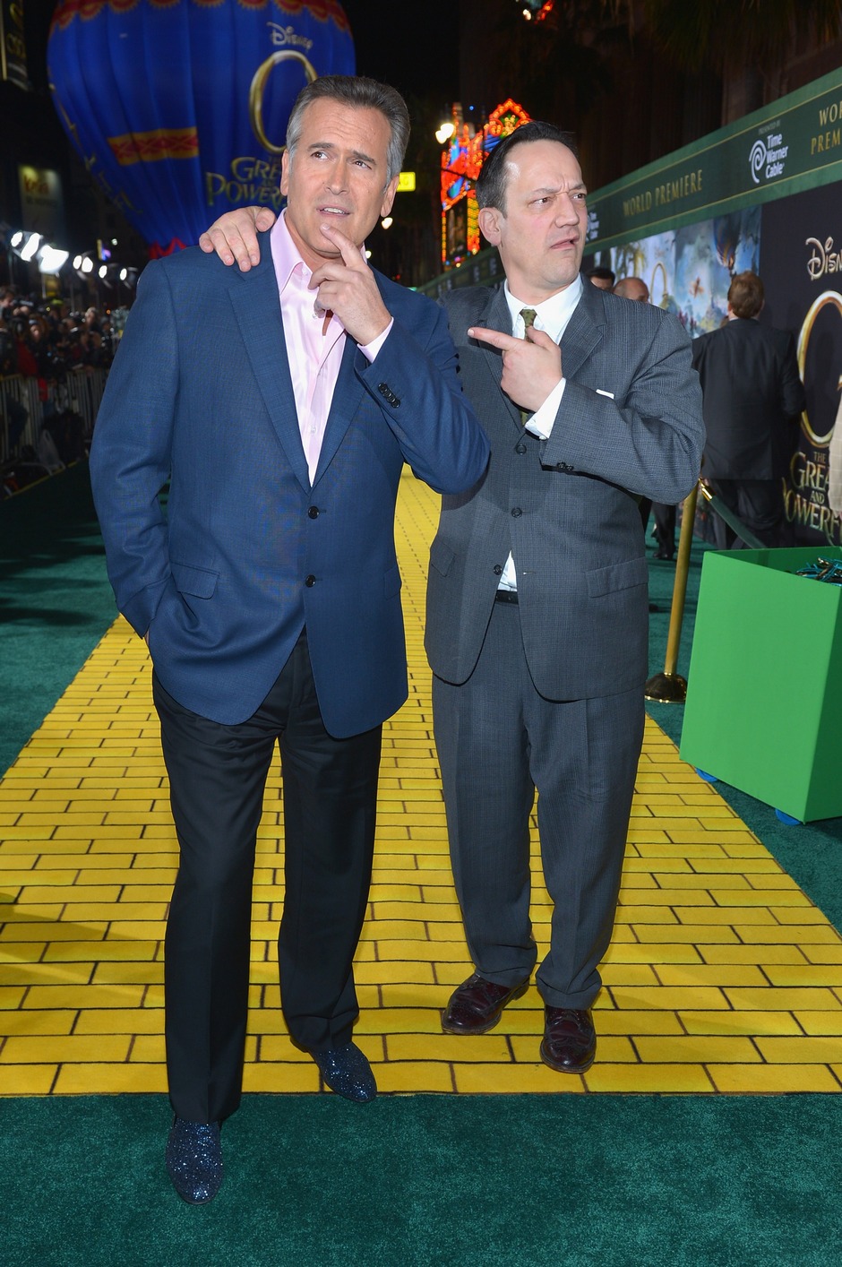 Bruce Campbell and Ted Raimi at OZ: The Great and Powerful premiere.