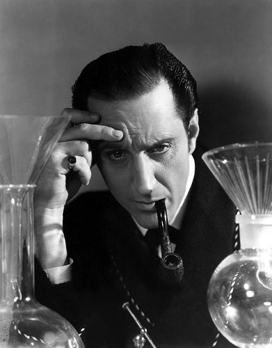 Basil Rathbone in The Hound of the Baskervilles (1939)