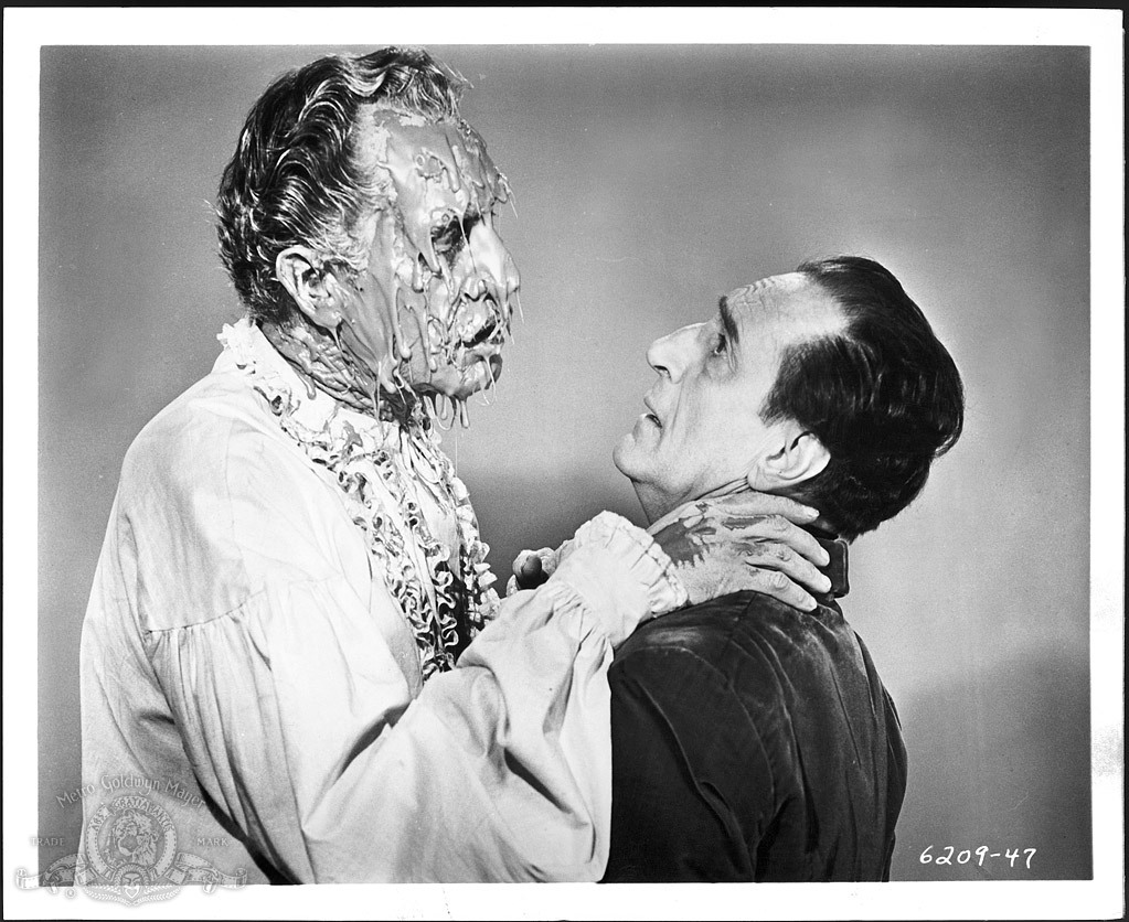 Still of Vincent Price and Basil Rathbone in Tales of Terror (1962)