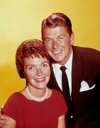 Ronald Reagan with wife Nancy C. 1955