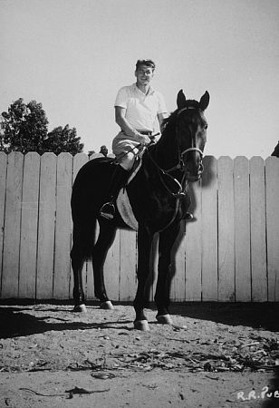 Ronald Reagan at his ranch in Northridge California