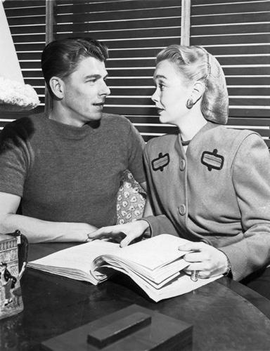 Ronald Reagan and Jane Wyman circa 1940s