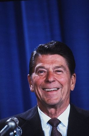 Ronald Reagan campaigning for President