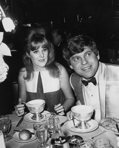 Lynn Redgrave and husband John Clark at an Academy Awards party in Hollywood, CA 04-10-1967