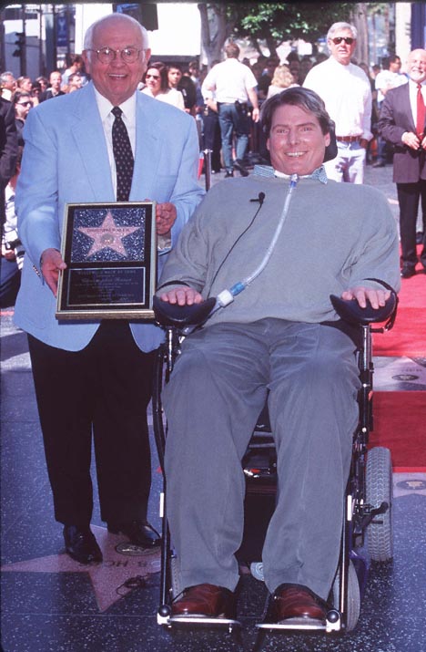 Christopher Reeve and Johnny Grant