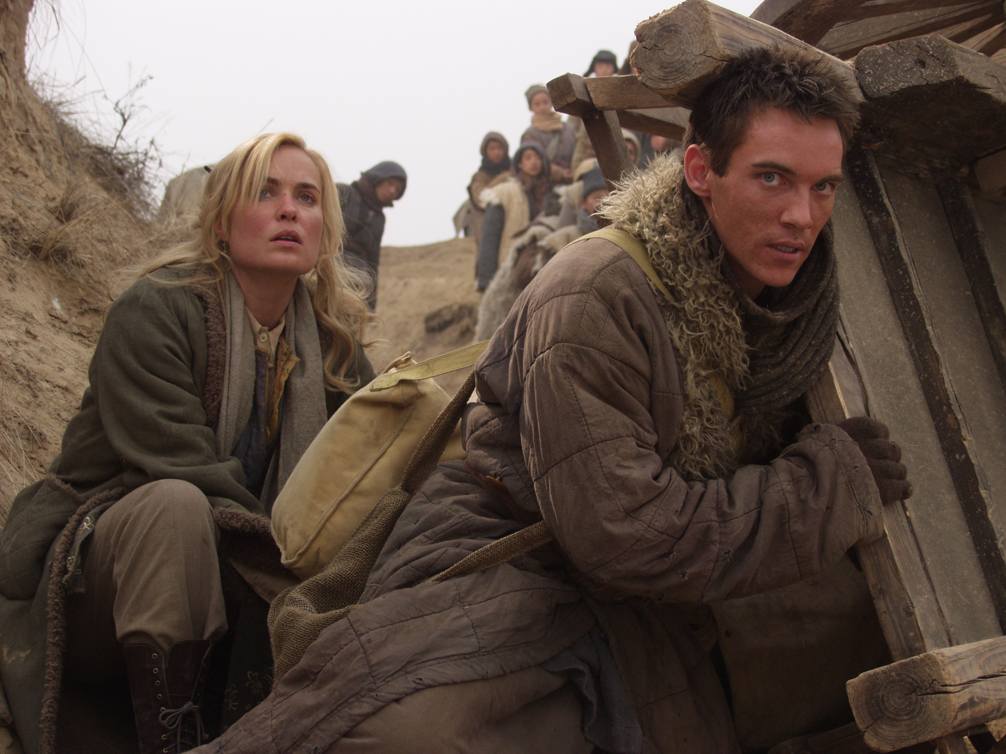 Still of Jonathan Rhys Meyers and Radha Mitchell in The Children of Huang Shi (2008)
