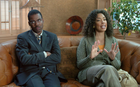 Still of Chris Rock and Gina Torres in I Think I Love My Wife (2007)