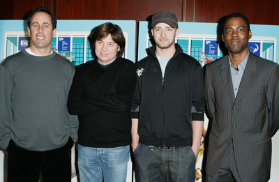 Mike Myers, Jerry Seinfeld, Chris Rock and Justin Timberlake