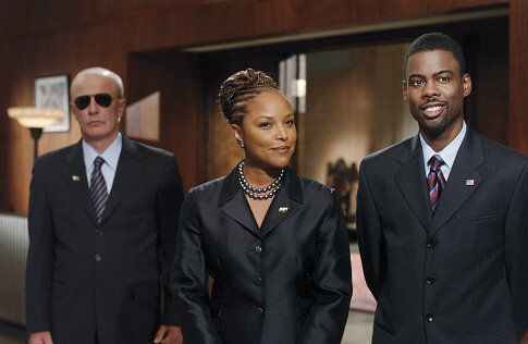 Still of Chris Rock and Lynn Whitfield in Head of State (2003)