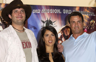 Salma Hayek, Sylvester Stallone and Robert Rodriguez at event of Snipu vaikuciai: zaidimo pabaiga (2003)