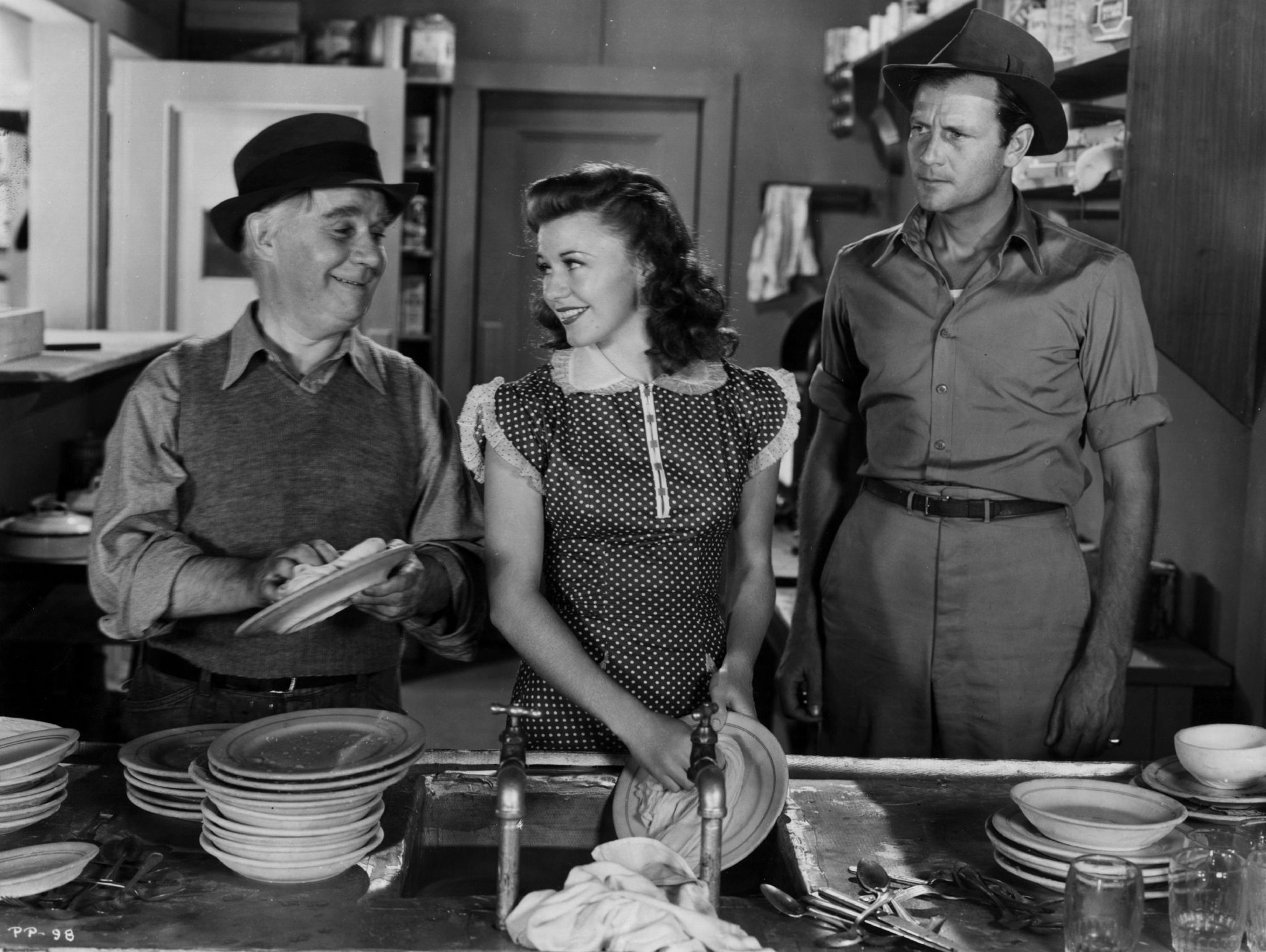 Still of Ginger Rogers, Joel McCrea and Henry Travers in Primrose Path (1940)