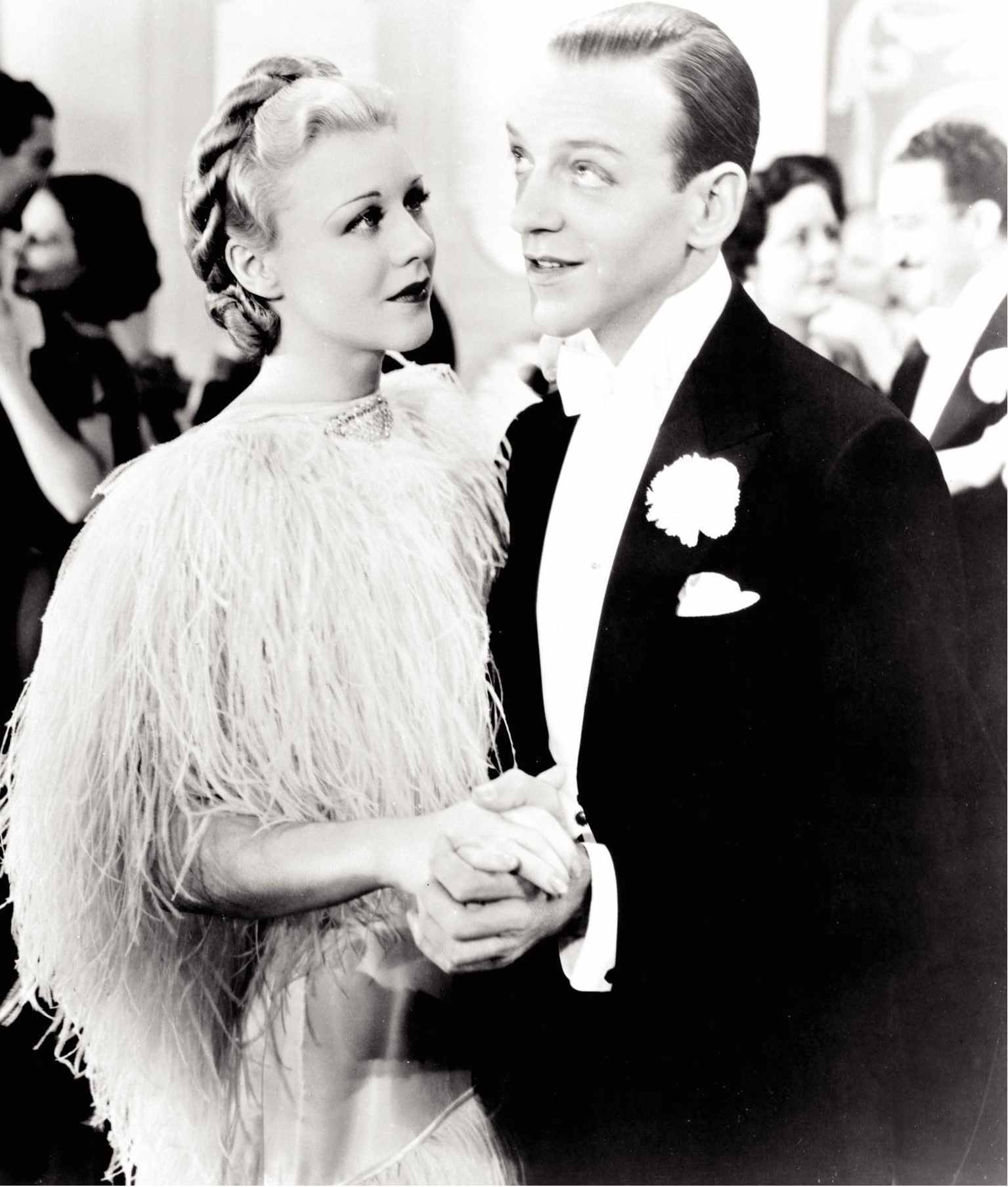 Still of Fred Astaire and Ginger Rogers in Top Hat (1935)