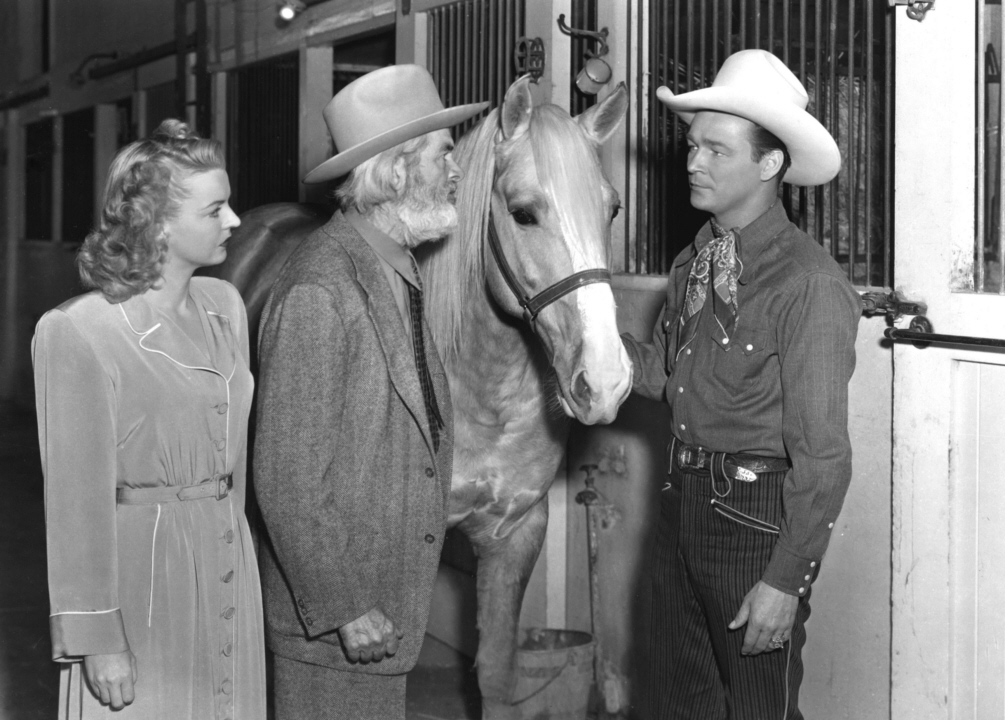 Still of Roy Rogers, George 'Gabby' Hayes and Trigger in My Pal Trigger (1946)