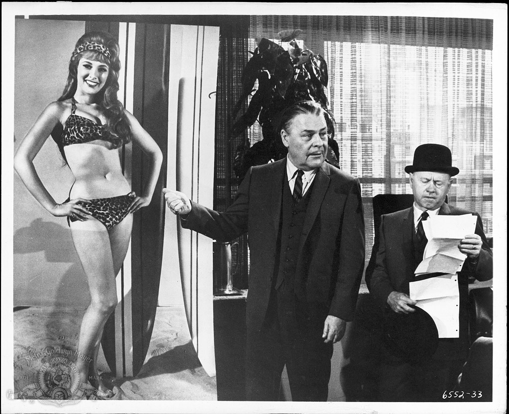 Still of Mickey Rooney and Beverly Adams in How to Stuff a Wild Bikini (1965)