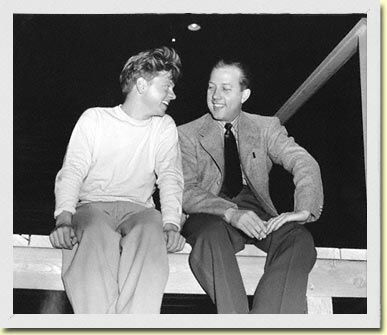 Mickey Rooney and Barney Oldfield
