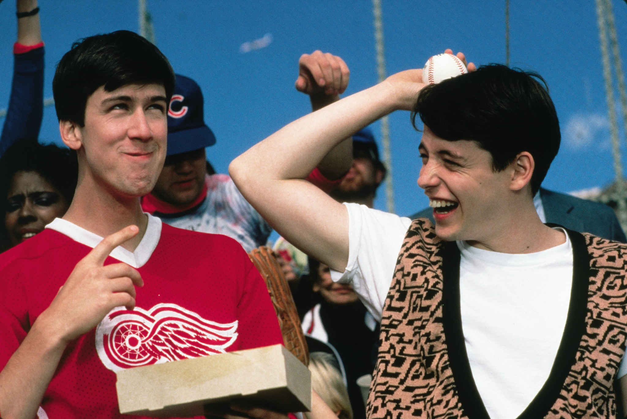 Still of Matthew Broderick and Alan Ruck in Ferris Bueller's Day Off (1986)