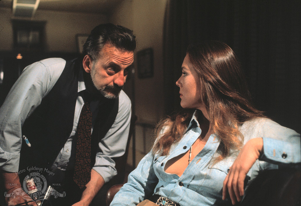 Still of Diana Rigg and George C. Scott in The Hospital (1971)