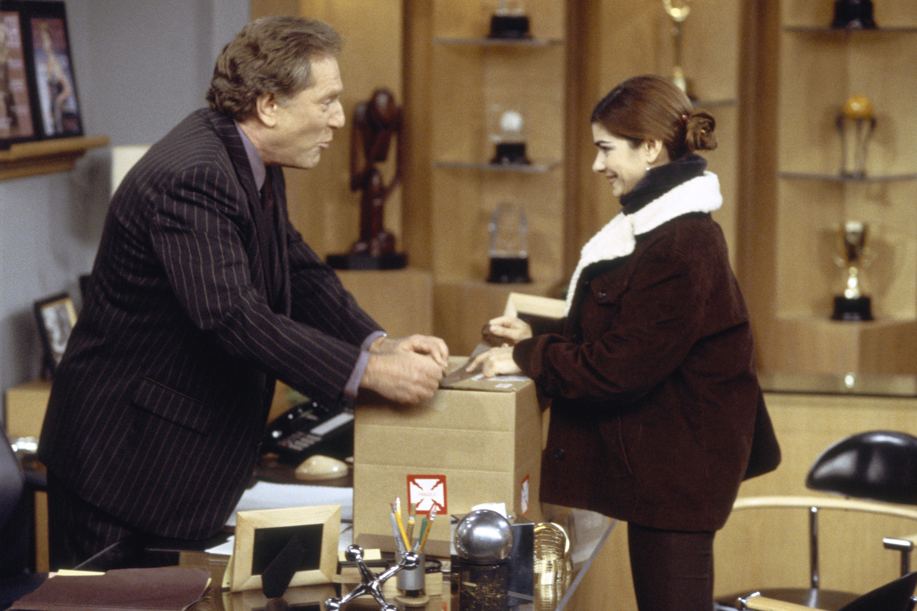 Still of Laura San Giacomo and George Segal in Just Shoot Me! (1997)