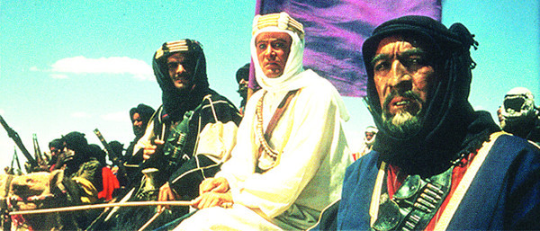 Still of Anthony Quinn, Peter O'Toole and Omar Sharif in Arabijos Lorensas (1962)